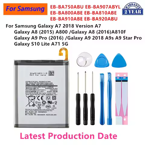 EB-BA750ABU EB-BA907ABYL EB-BA910ABE BA810 Battery For Samsung Galaxy A7 2018 Version Galaxy A8 A9 A
