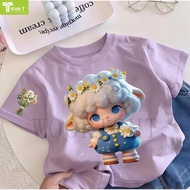 COD (Ho Chi Minh)Kids T Mall Short-sleeved T-shirt Cartoon print Loose and impressive shirt Children