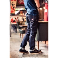 PRE-ORDER Original Pinion denim Jeans cardinal 17oz Cutting Slim straight red tornado jacket wing nu