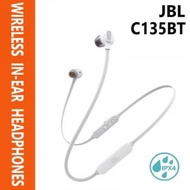 JBL - 【白色】C135BT 立體聲掛頸無線入耳式藍牙耳機 (平行進口)