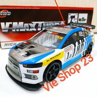 Mobil RC Drift Turbo 4WD skala 1:10 Drift Racing Car Mitsu Lancer