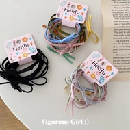 KINGSTUDIOS Elastic Hair Bands Fashion 6pcs Korean Style Candy Color Model FS148