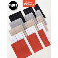 Fifteen-Pack Elastic Bra Extenders with 2/3/4 Hooks – Adjustable, Comfortable & Includes 1 Elegant G