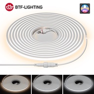 BTF-LIGHTING IP67 Waterproof DIM FCOB COB LED Strip Lights 336/480/528 LEDs/m White light 3000K/4000