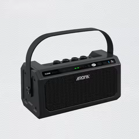 Aroma TG-08 10W Electric Guitar Practice Amp w/ Bluetooth 5.3/5-Channel Reverb/Delay Effects, 20 Dru