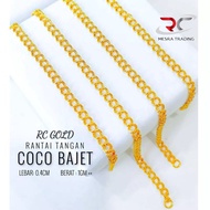 RANTAI TANGAN COCO LICIN EMAS TULEN 916 GELANG TANGAN KOKO BAJET EMAS 916 COCO GOLD BRACELETS 916 SI