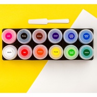 Màu nước thiên long acrylic SET 12 MÀU Colokit 15ml - màu nước acrylic thiên long vẽ tranh MIYABI