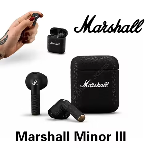 Original Marshall Minor III True Wireless In-Ear earphone Wireless Bluetooth 5.1 Hi-Fi Subwoofer Mus