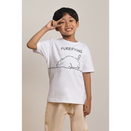 M231 Kids White Short Graphic T-shirt 2720C