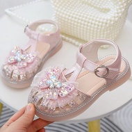 Girls Shoes Baotou Sandals 0 Little Girls Soft Sole Crystal Butterfly Princess Shoes Girls Sandals 4