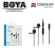 BOYA BY-M2D Dual Clip-on Lavalier Microphone for IOS devices