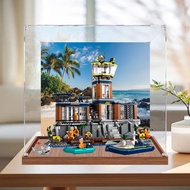 [Acrylic Display Box] Prison Island Acrylic Display Box Suitable for Lego 60419 Building Block Trans