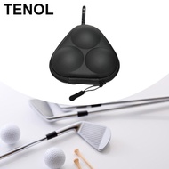 TENOL Golf Ball Pouch Ping Pong Balls Storage Bag Holds 3 Golf Balls with Hook Waist