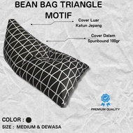 cover bean bag termurah cover / sarung bean bag / sofa tanpa rangka / bantal besar / tre anggel