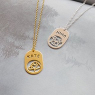 Personalized Dog Tag Necklace, Customized Gift, Birthday Gift for Dog Lover