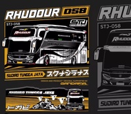 Stiker Bus Mania Bus Artis Basuri Rhuddur  Laser Sticker