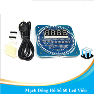 Mạch Đồng Hồ Số 60 Led Viền 89S52 DS1302