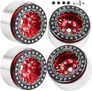 RCarmubWow RC 1.9" Beadlock Wheels 1.9 Beadlock Rims for 1/10 SCX10 90046 AX103007 TRX4 TRX6 Gen7 8 