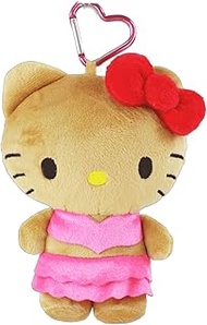 Yasuda Tsusho Sanrio Characters Tanning Mascot Series Pouch, Hello Kitty, Approx. W 3.9 x D 3.1 x H 