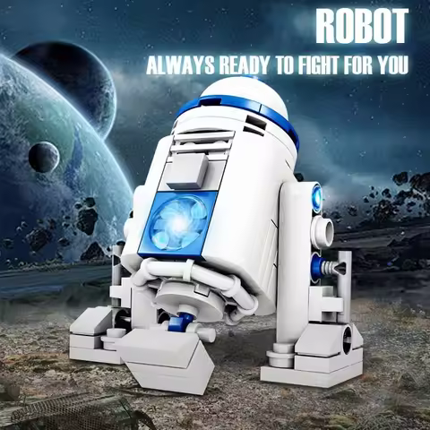 Space Robot Building Set-102PCS 3D STEM Toys for Boys Age 6-12, R2D2 Style DIY Educational Gift for 