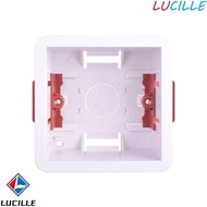 LUCILLE Gypsum Board Lining Box, Junction Box Embedded Install Wall Socket Cassette, Thicken 35/46mm