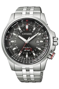 นาฬิกา CITIZEN Eco-Drive GMT Pilot Promaster BJ7071-54E MENS WATCH