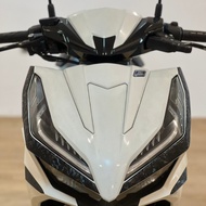 HONDA CLICK V3 FRONT SIDE CARBON FIBER DECALS (FORGED 3D 9D)