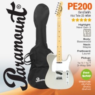 🔥Best Seller🔥 กีต้าร์ไฟฟ้า เทเล Paramount PE200 Gen3 22-Fret Telecaster Electric Guitar + แถมกระเป๋า
