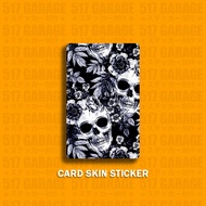19 - SKULL - T*G STICKER - ACCESS CARD STICKER - BANAPASSPORT STICKER