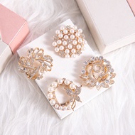 Premium Korean Brooch Pin/brooch tudung bahu/pearl crystal brooch clip/broch tudung/bros jilbab/scar