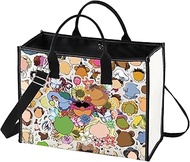 Fozzy Bear Tote Bag Kermit & Piggy Fans Gift Gonzo& Animal Shoulder Bag Cartoon Movie Merch