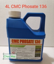 4Liter CMC Phosate 136 Racun Rumput Rumpai / Lalang / Herbicide Glyphosate 13.6% 除草剂