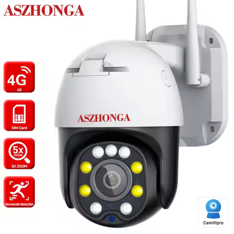4G WIFI PTZ IP Camera for Security Protection 5MP HD 5X Optical Zoom CCTV Surveillance Camera Wirele