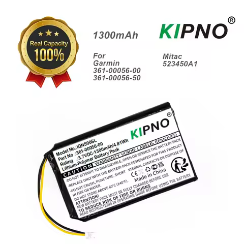 1300mAh Battery Compatible with Garmin 361-00056-00 361-00056-50 Mitac 523450A1 Mio Spirit 8500 LM N