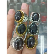 cincin batu akik hitam