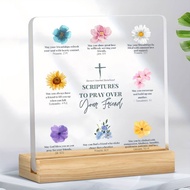 Bible verse Square acrylic decoration, size: 10*10cm