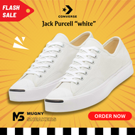 รุ่นฮิต Converse jack purcell white  รองเท้าผ้าใบคอนเวิร์ส แจ็ค สีขาว คลาสสิค