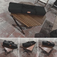 CampAid Premium Wooden Camping Collapsable Table Alum legs 60cm/90cm/90cmRound/120cm