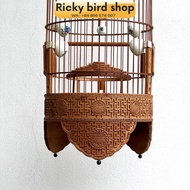 Bamboo Birdcage, Puteh bird cage - Banzi 01 design