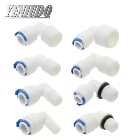 RO Aquarium Accessories Quick Connector 6.35mm 9.53mm OD Hose 1/8 1/4 3/8 1/2 3/4BSP Male Thread Ada