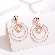 European American Disco Earrings Exaggerated Jewelry Big Circle Earrings Earrings Female Influencer 