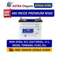 Aki Mobil Incoe Premium N50Z Dyna Elf Fuso Colt Diesel INPR-N50Z