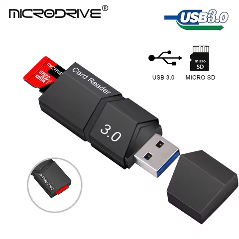 Usb 3.0 / 2.0 Flash TF Memory Card Reader / Micro Mini SD Card Adapter / 2 in 1 USB Card Reader for 