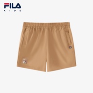 (105-130cm) FILA KIDS WHITE LINE Boy's Woven 5 Inch Pants in Light Khaki