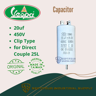 Vespa Air Compressor Motor Starting/Running (Dual) Capacitor for DC 1/4Hp/ 1/2Hp/ 1Hp/ 2Hp (Original
