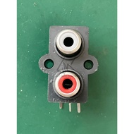 5 PCS RCA SOCKET 2 PINS TANCAP ups RCA SOCKET 2P RCA SOCKET 2X1 SOCKET COPPER FEMALE AUDIO CONNECTOR