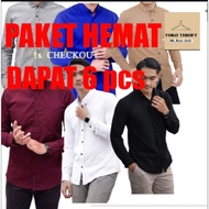 KEMEJA LONG SLEEVE SHIRT PACK OF 6 pcs