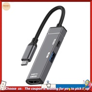 【W3SG】Type-C HUB Docking Station Type-C to -Compatible Converter(4K/120Hz) PD100W USB-A Port for HDT