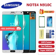 5.7'' Super AMOLED Note4 LCDs For Samsung Galaxy Note 4 N910 LCD Display Touch Screen Digitizer Asse