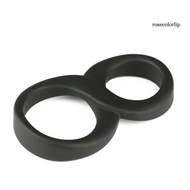 [ROC] Men\'s Penis Ring 8-Shape Double Cock Rings Silicone Erection Time Delay Sex Toy